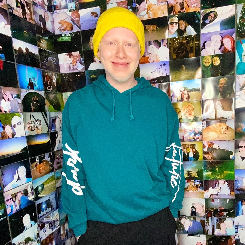 ASOS blue hoodie